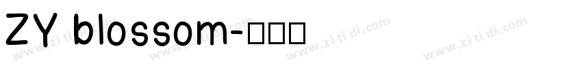 ZY blossom字体转换